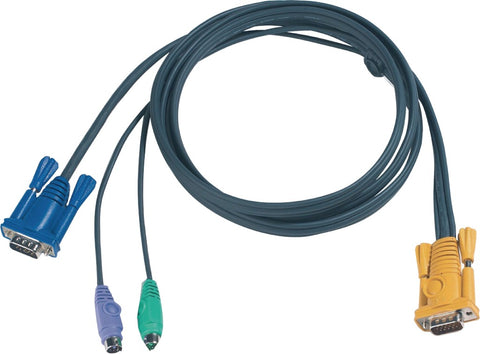 Aten 2L-5206P Kvm Special Combination Cable, Vga/Ps/2