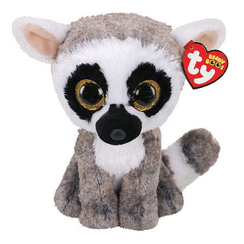 Ty Beanie Boos Ringstaartmaki Knuffel Linus 24 Cm