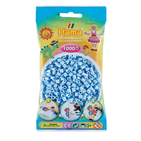 Hama Strijkkralen Ijsblauw Pastel 1000 Stuks