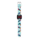 Disney Stitch Led Horloge Turquoise