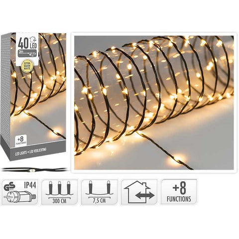 Soft Wire - 40 Led - Extra Warm Wit