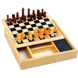 Houten Spellendoos 4-In-1