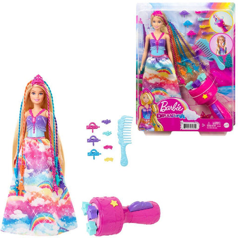 Barbie Dreamtopia Haarverzorgingspop + Accessoires