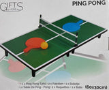 Gifts@Home Mini Tafeltennis - Opvouwbare Pingpong Set - 60X30Cm