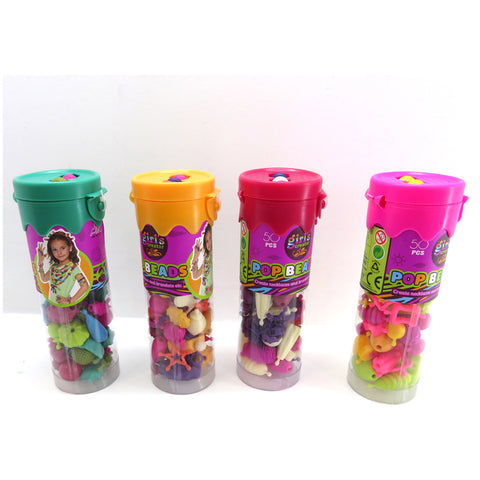 Basic Girls Creator Rijgkralen Pop Beads In Koker 50 Stuks