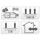 Snakelight 800 Led - 16 Meter  - Warm Wit