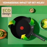 Tefal Kookgerei Tefal Renew Black Koekenpan 20 Cm Zwart