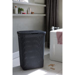 Curver Style Rieten-Look Wasmand 60L Antraciet