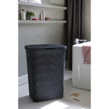 Curver Style Rieten-Look Wasmand 60L Antraciet