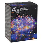 Zilverdraad - Cluster - 720Led - Multicolor