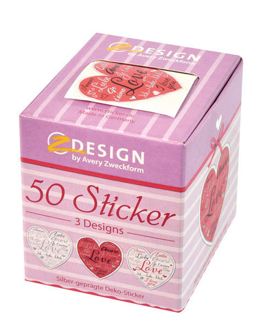 Avery Av-56813 Decosticker Box Harten 3 Designs