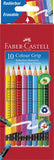 Faber Castell Fc-116613 Kleurpotlood Faber-Castell Grip 2001 Uitgumbaar Etui À 10 Stuks