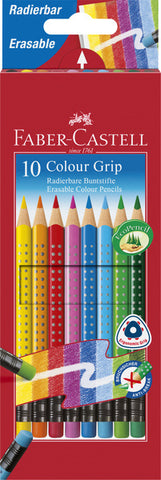 Faber Castell Fc-116613 Kleurpotlood Faber-Castell Grip 2001 Uitgumbaar Etui À 10 Stuks