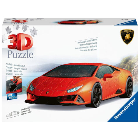 Ravensburger 3D Puzzel Lamborgini Huracán Evo 108 Stukjes