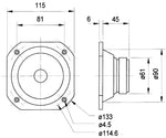 Visaton Vs-Frs10 Wp/4W Full-Range Luidspreker Zoutwaterbestendige 10 Cm (4&quot;) 4 Ohm Wit