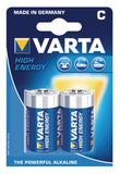 Varta 4914/2B Batterij Alkaline C/Lr14 1.5 V High Energy 10 Blisters