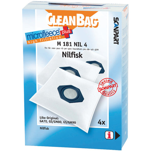 Scanpart Microfleece+ Stofzak Nilfisk Ga70-Gs80-90