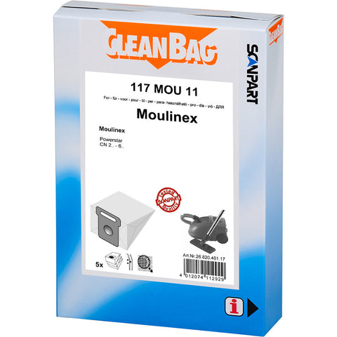 Scanpart Cleanbag 117Mou11 Stofzak Moulinex Powerstar