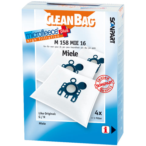 Scanpart M158Mie16 Microfleese Stofzak Miele G/N Micro En