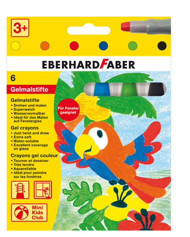 Eberhard Faber Ef-529006 Gelkleurpotloden 6 Kleuren In Karton Etui