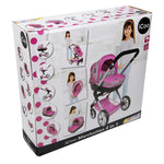 Basic Icoo 4In1 Manhatten Poppenwandelwagen Roze/Zwart