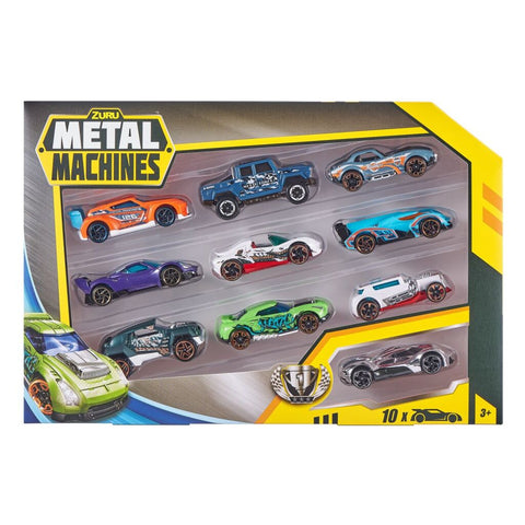 Zuru Metal Machines Die-Cast Auto's 10 Stuks Assorti