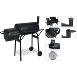 Vaggan Smoker Houtskoolbarbecue - Cilinder Rookoven - 118 X 53 X 102 Cm