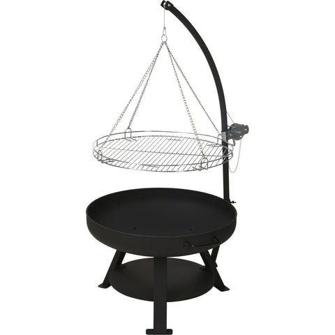 Vaggan Vuurschaal Met Bbq Grillrooster - Ø60Cm - Hoogte 127Cm