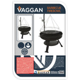 Vaggan Vuurschaal Met Bbq Grillrooster - Ø60Cm - Hoogte 127Cm