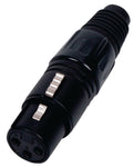 Hq Hqm-1302 Bb Xlr 3P Connector Vrouwelijk