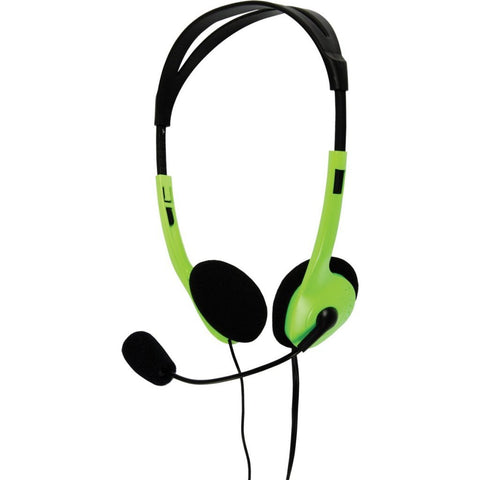 Basicxl Bxl-Headset1 Stereo Headset Groen/Zwart