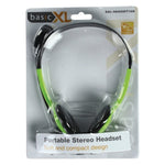 Basicxl Bxl-Headset1 Stereo Headset Groen/Zwart