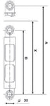 Fixapart W1-05034 Schokdemper 120 N 10 Mm Origineel Onderdeelnummer 44.041.655.0