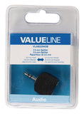 Valueline Vlab22945B Audio-Splitter 3,5 Mm Male - 2X Female Zwart