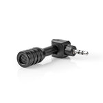 Nedis Micmj100Bk Bedrade Microfoon Mini Plug-In 3,5 Mm Zwart