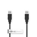 Nedis Ccgt60000Bk10 Kabel Usb 2.0 A Male - A Male 1,0 M Zwart