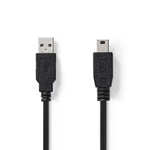 Nedis Ccgt60300Bk10 Kabel Usb 2.0 A Male - Mini 5-Pins Male 1,0 M Zwart