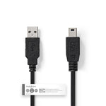 Nedis Ccgt60300Bk10 Kabel Usb 2.0 A Male - Mini 5-Pins Male 1,0 M Zwart