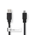 Nedis Ccgt60500Bk20 Kabel Usb 2.0 A Male - Micro B Male 2,0 M Zwart