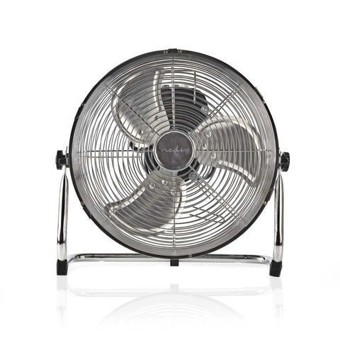 Nedis Fnfl10Ccr30 Vloerventilator Diameter 30 Cm 3 Snelheden Chroom