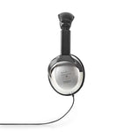 Nedis Hpwd1201Bk Over-Ear Koptelefoon Bedraad 6,00 M Zilver/Zwart