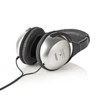 Nedis Hpwd1201Bk Over-Ear Koptelefoon Bedraad 6,00 M Zilver/Zwart