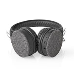 Nedis Fshp250At Bluetooth®-Koptelefoon Met Geweven Stof Bekleed On-Ear |18 Uur Afspeeltijd Antraciet / Zwart