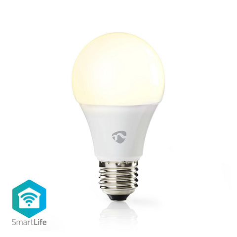 Nedis Wifilw12Wte27 Smartlife Led Bulb Wi-Fi E27 800 Lm 9 W Warm Wit 2700 K Energieklasse: A+ Android&Trade; &Amp; Ios Diameter: 60 Mm A60