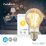 Nedis Wifilrf10A60 Smartlife Led Filamentlamp Wi-Fi E27 806 Lm 7 W Warm Wit Glas Android / Ios Peer