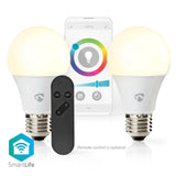 Nedis Wifilrc20E27 Smartlife Multicolour Lamp Wi-Fi E27 806 Lm 9 W Rgb / Warm To Cool White Android&Trade; / Ios Peer