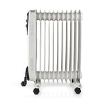 Nedis Htoi30Wt11 Mobiele Olieradiator 1000 / 1500 / 2500 W 11 Vinnen Instelbare Thermostaat 3 Warmte Standen Omvalpreventie Wit