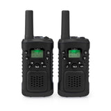 Nedis Wltk0610Bk Walkie Talkie Set 2 Handsets Tot 6 Km Frequentiekanalen: 8 Ptt / Vox Tot 3 Uur Koptelefoonoutput 2 Headsets Zwart