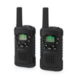 Nedis Wltk0610Bk Walkie Talkie Set 2 Handsets Tot 6 Km Frequentiekanalen: 8 Ptt / Vox Tot 3 Uur Koptelefoonoutput 2 Headsets Zwart