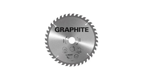 Graphite Circelzaagblad Voor Hout 255Mm Asgat 30Mm Tanden 40 Dikte 3,2 Vulringen 16/20/25 Tct